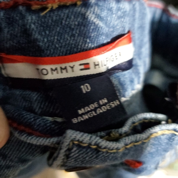 Tommy Hilfiger Blue Distressed Straight Leg Jeans Boys Size 10 - Picture 10 of 10